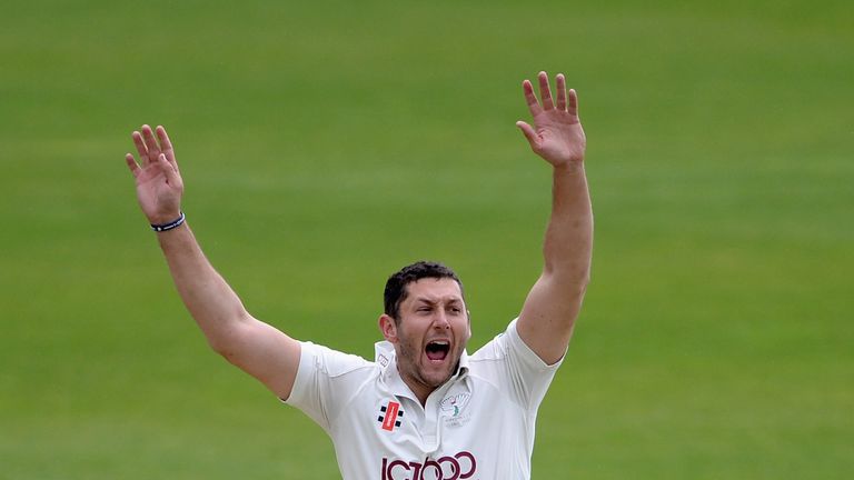  Tim Bresnan of Yorkshire appeals during day four of the LV County Championship Division One match against Somerset at Headingley