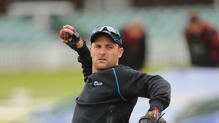 LEICESTER, ENGLAND - MAY 08:  Brendon McCullum of New Zealand in action during the New Zealand nets session at Grace Road on May 8, 2013 in Leicester, England.  (Photo by Michael Regan/Getty Images)