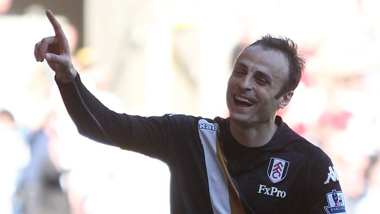 Dimitar Berbatov celebrates 