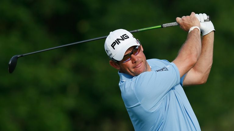 Lee Westwood during the first round of the Memorial Tournament 