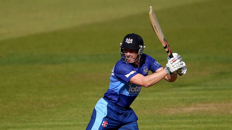 Michael Klinger of Gloucestershire in action during the Yorkshire Bank 40 clash against Unicorns