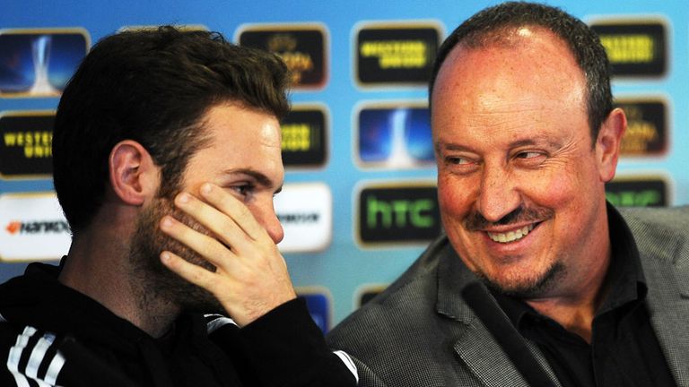 Juan Mata: Comes out in defence of Rafa Benitez ahead of Basel clash