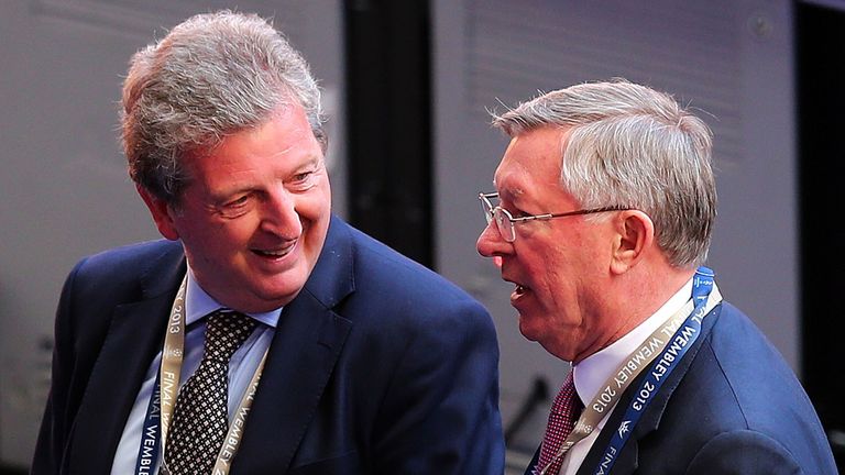 Roy Hodgson and Sir Alex Ferguson were both at Wembley.