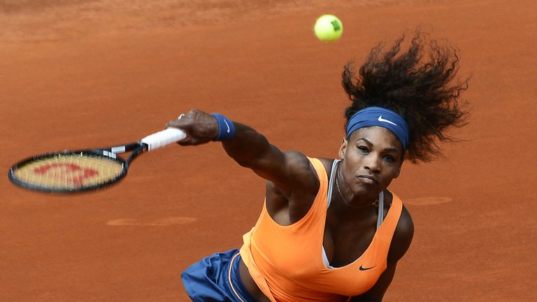 Serena Williams: American in action in second round of Madrid Open
