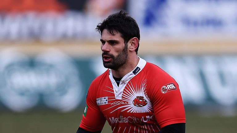 Chris Nero in action during the Super League match bewteen Bradford Bulls and Salford City Reds at Odsal