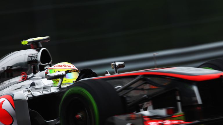 Sergio Perez: Suffered high-speed tyre failure