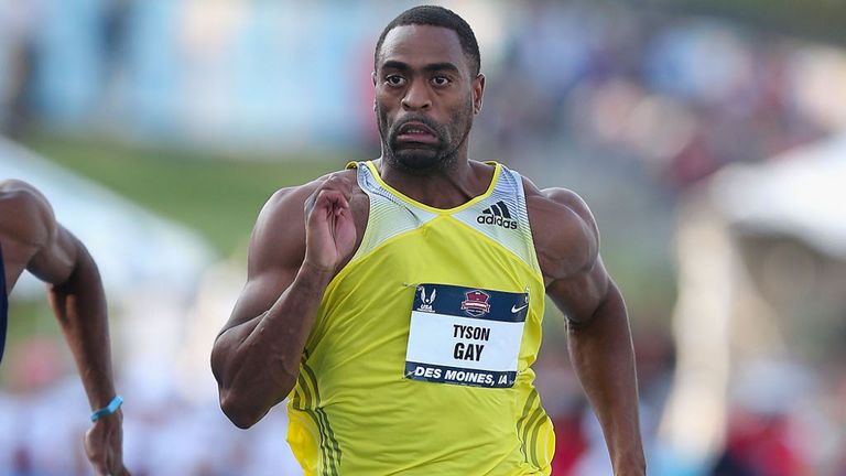 Tyson Gay: Won gold in the 100m at the 2007 World Championships