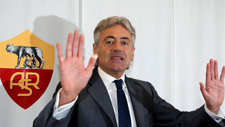 ROME, ITALY - OCTOBER 21:  New general manager of AS Roma, Franco Baldini attends a press conference at Centro Sportivo Fulvio Bernardini on October 21, 2011 in Rome, Italy.  (Photo by Paolo Bruno/Getty Images)