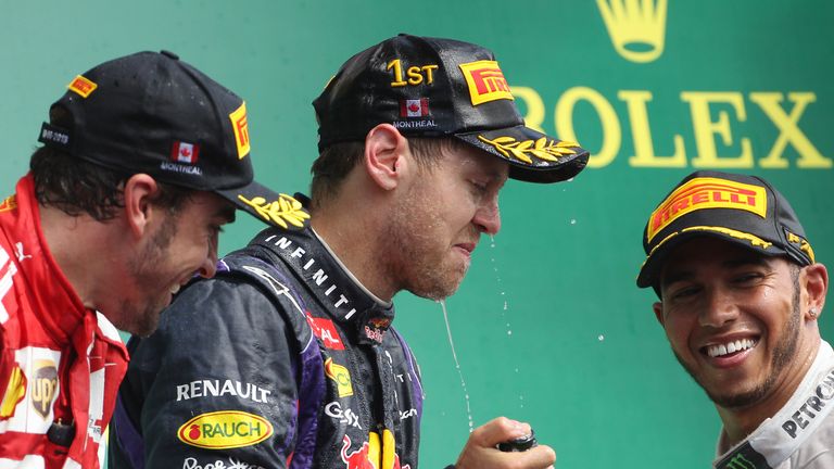 Alonso, Vettel, Hamilton