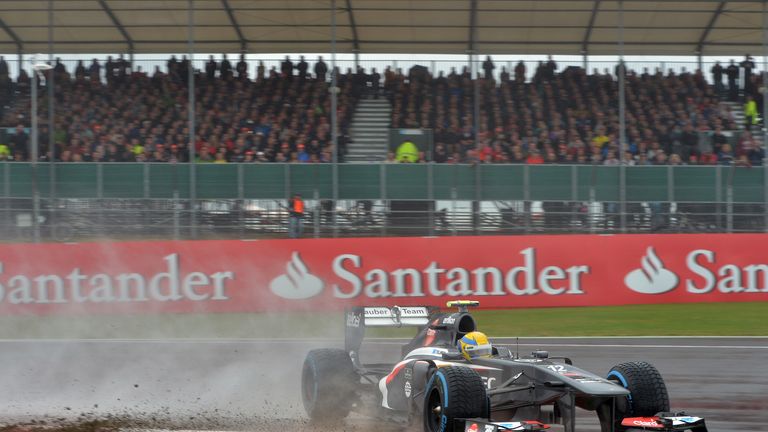 Esteban Gutierrez spins