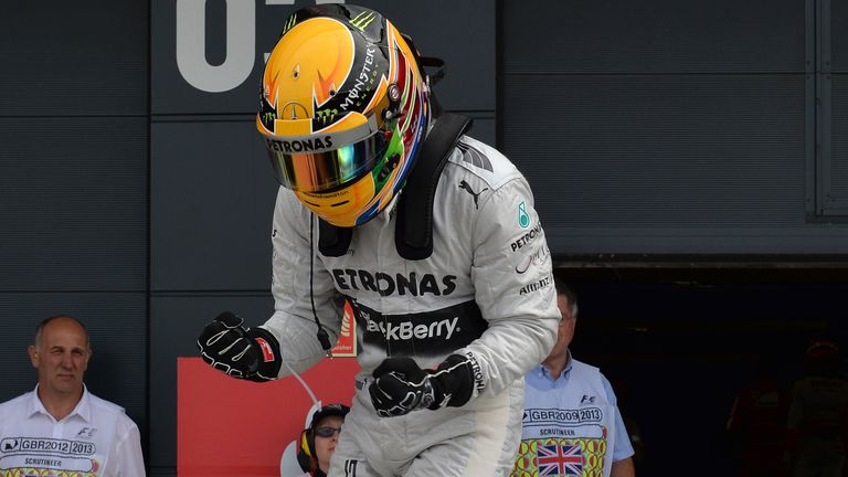 Lewis Hamilton: Thrilled to set the pace in front of his home fans