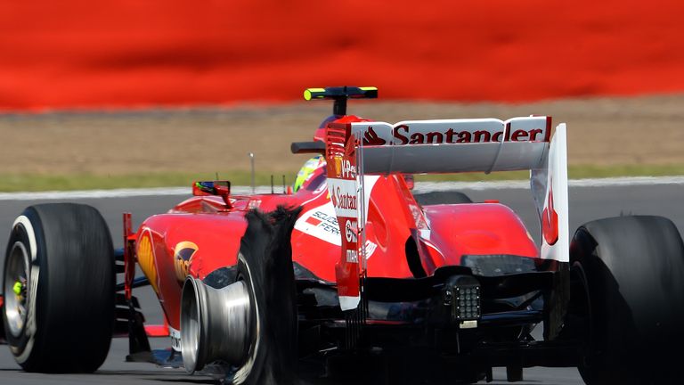 Felipe Massa was one of four drivers to suffer a tyre failure during Sunday's race