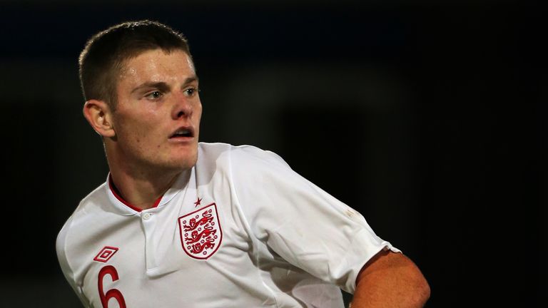 England U19 Jack O'Connell during the Under 19 International Friendly at New Bucks Head Stadium, Telford.