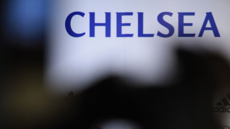 New Chelsea manager Jose Mourinho talks to the media during the Chealsea FC press conference at Stamford Bridge.