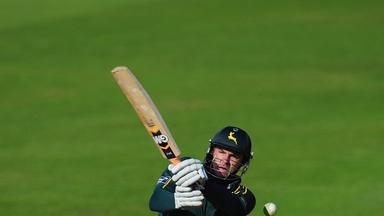Michael Lumb in action during the Pro40 match between Nottinghamshire and Somerset at Trent Bridge on June 4, 2012 in Nottingham, England
