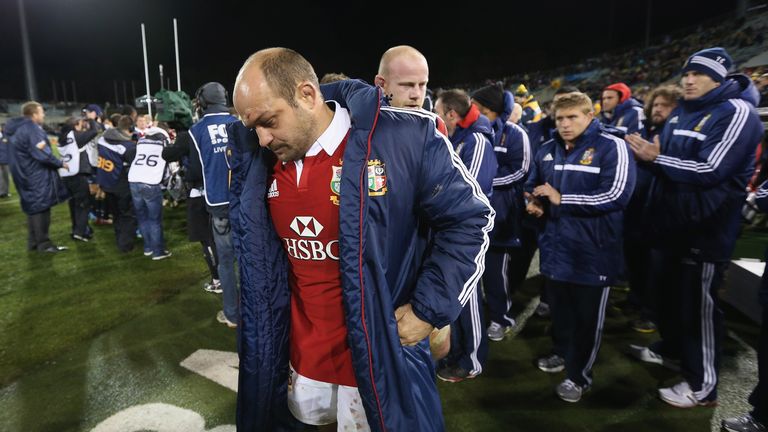 Rory Best looks dejected after the Lions defeat to the Brumbies