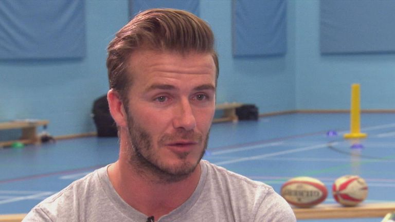 David Beckham: Backing Manchester United to retain title