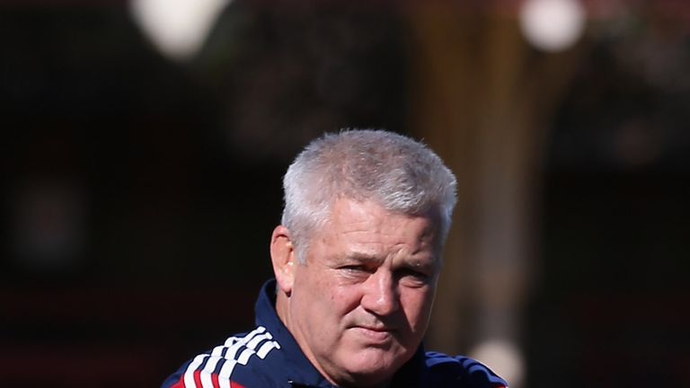 Warren Gatland, the Lions head coach looks on during the British and Irish Lions Captain's Run at North Sydney Oval
