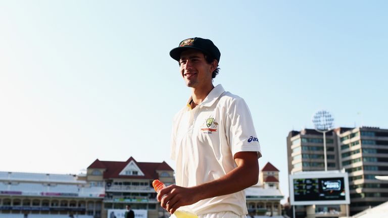 Ashton Agar of Australia looks on after day two of the 1st Ashes Test against England