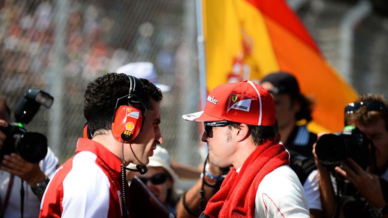 Fernando Alonso with Andrea Stella
