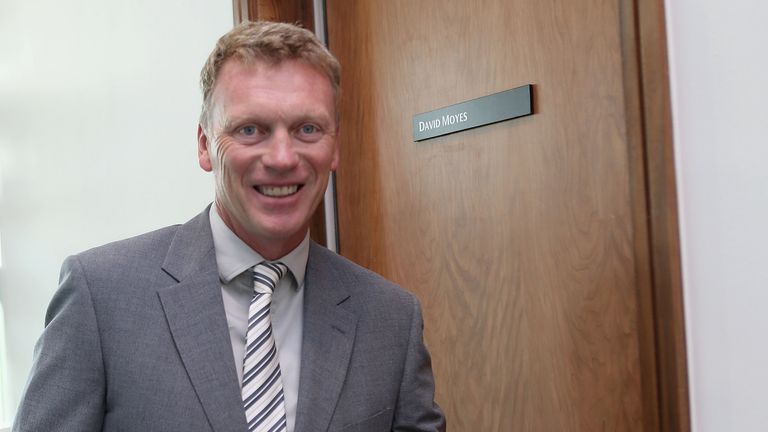 David Moyes at Carrington Training Ground on July 1, 2013 in Manchester, England.
