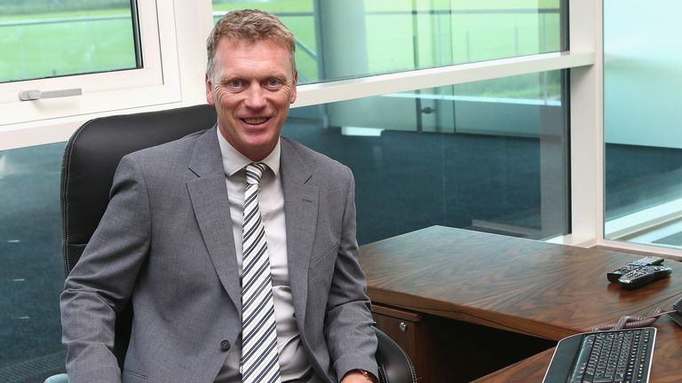 David Moyes at Carrington Training Ground on July 1, 2013 in Manchester, England.