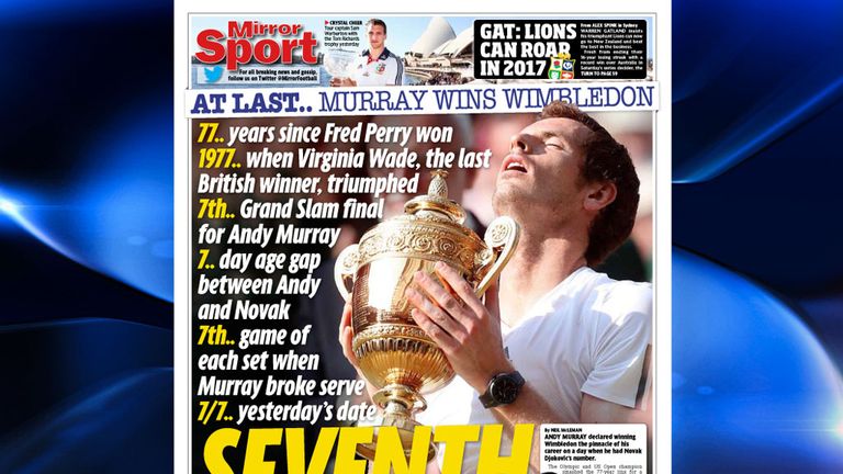 Daily Mirror - 6th July 2013