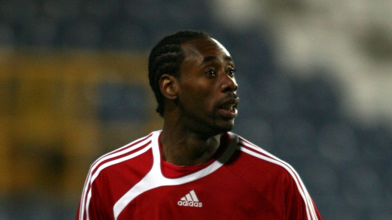 Dennis Lawrence of Trindad & Tobago, during the International match against Iceland at Loftus Road 2006