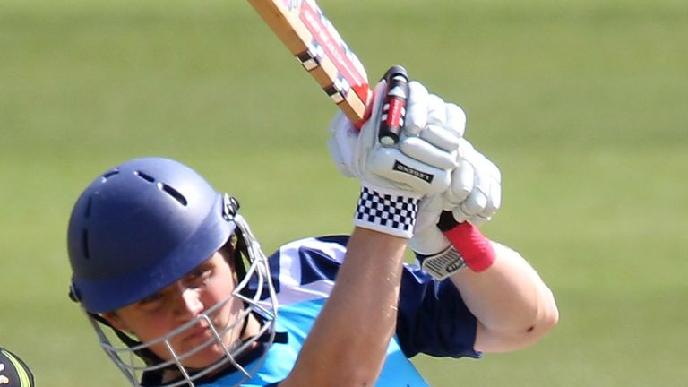 Ewan Chalmers of Scotland in action during the Clydesdale Bank 40 match between Surrey and Scotland at The Kia Oval on May 1, 2011 in London, England