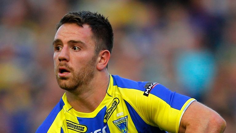 Richie Myler in action during the Super League match between Warrington Wolves and Wigan Warriors at the Halliwell Jones Stadium