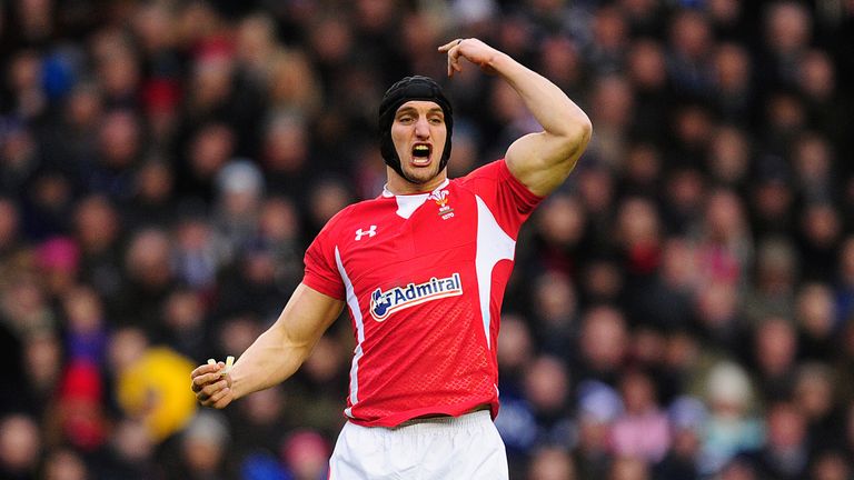 Sam Warburton of Wales gestures during the RBS Six Nations match between Scotland and Wales at Murrayfield Stadium on March 9, 2013 in Edinburgh, Scotland