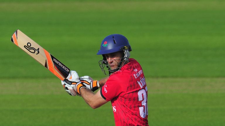 Lancashire batsman Simon Katich in action during the Friends Life T20 match between Durham and Lancashire at Emirates Durham ICG