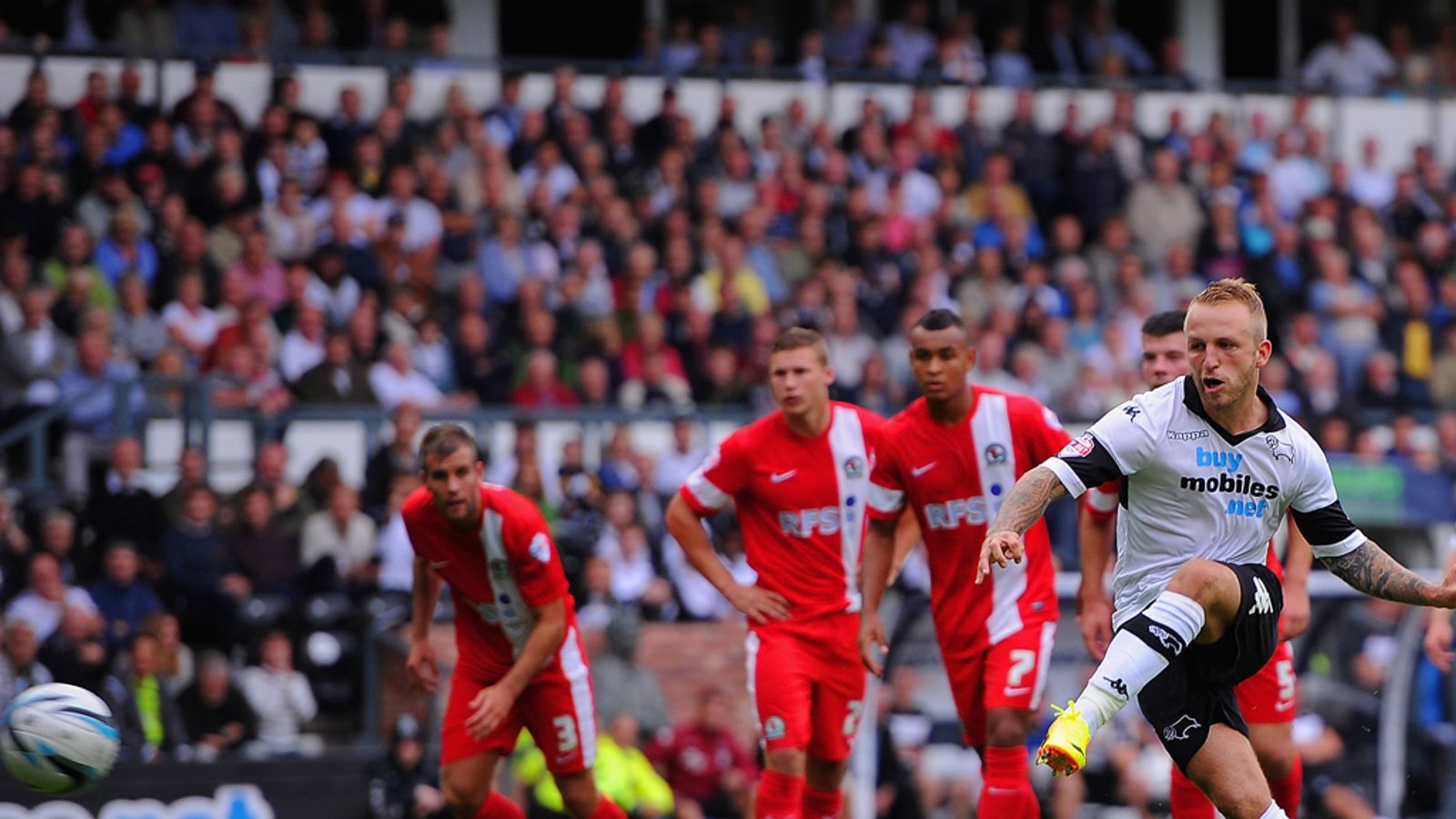 Championship Derby County draw 11 with Blackburn Rovers at Pride Park