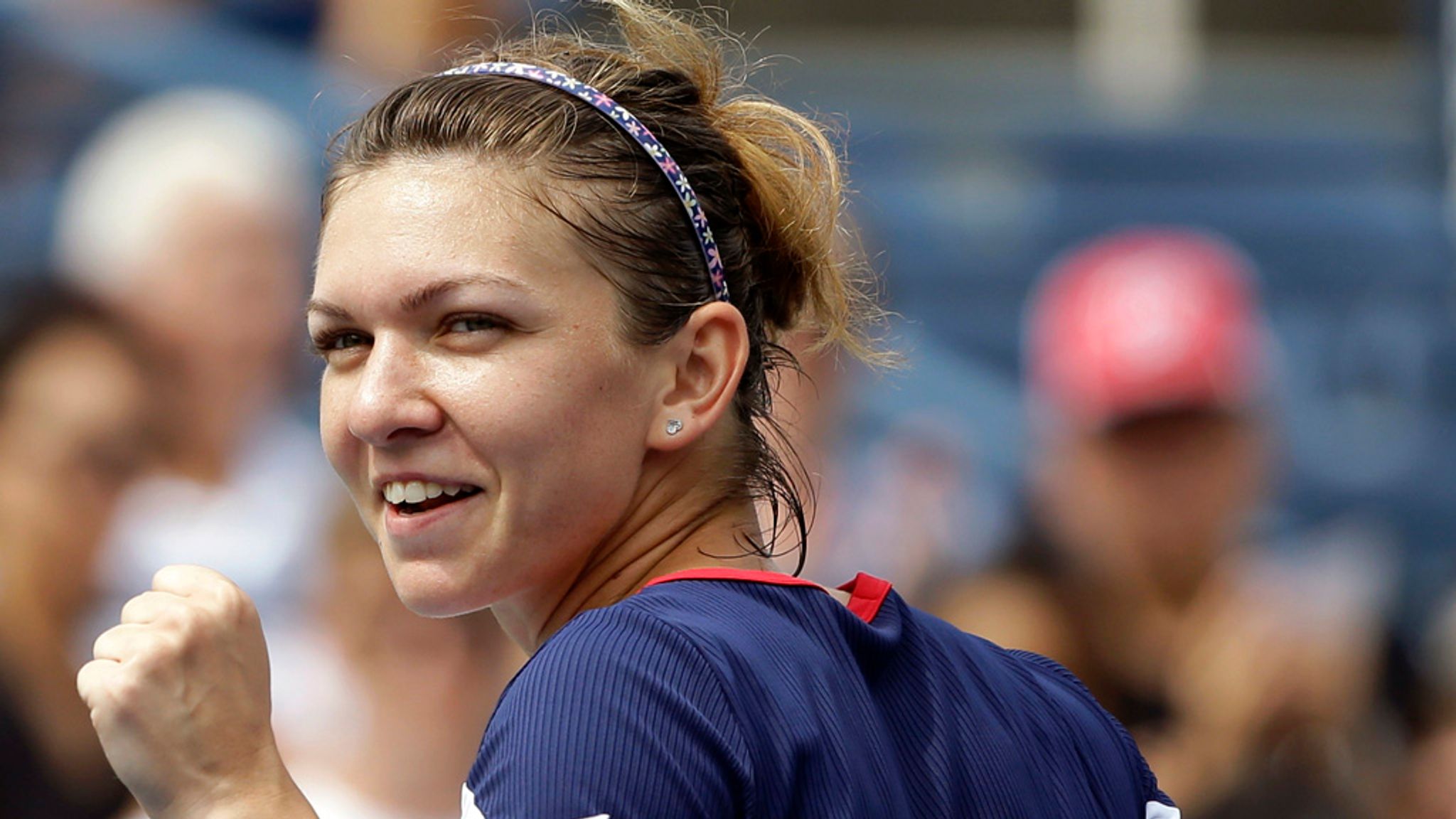 WTA Tournament of Champions Simona Halpe beats Alize in