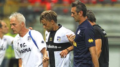 Image of Daniele Galloppa: Carried off pitch after sustaining injury
