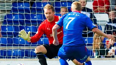 Image of Lee Hollis: In action against Inverness