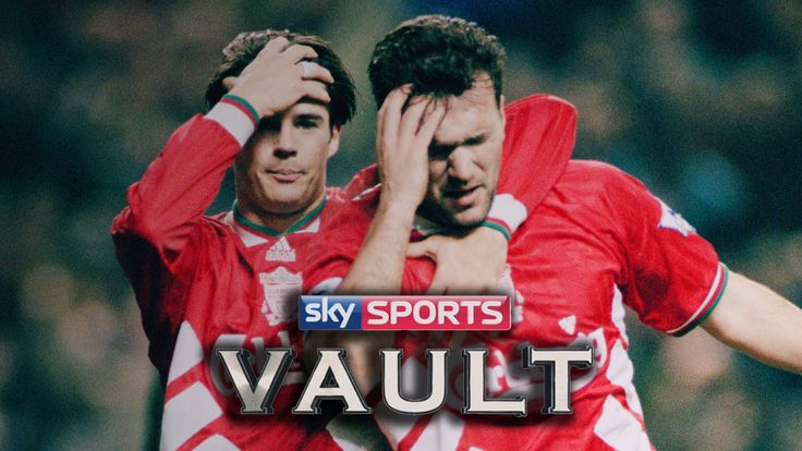 Sky Sports Vault: Liverpool v Manchester United, Premiership, January 1994, Jamie Redknapp Neil Ruddock