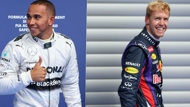 Hamilton will start Sunday's race alongside Sebastian Vettel