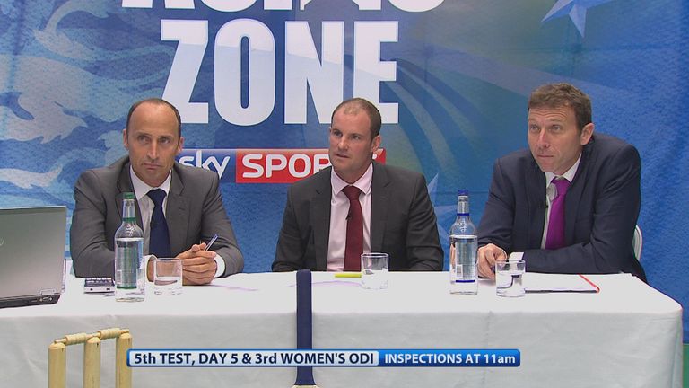 Nasser Hussain, Andrew Strauss and Mike Atherton in the Ashes Zone