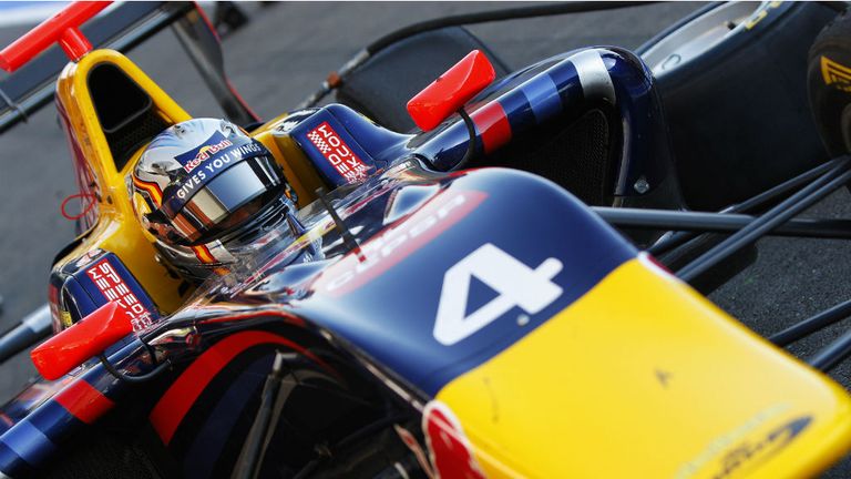Carlos Sainz: On pole in Belgium (GP3 Series Media)