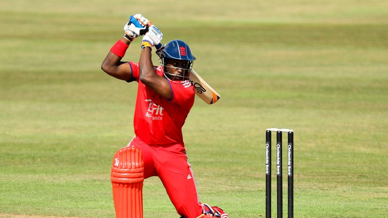 TAUNTON, ENGLAND - AUGUST 22: Michael Carberry of England in action during a ODI match between England Lions and Bangladesh A at The County Ground on August 22, 2013 in Taunton, England. (Photo by Ben Hoskins/Getty Images)