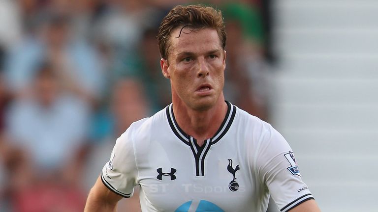 SWINDON, ENGLAND - JULY 16:  Scott Parker of Tottenham Hotspur in action during the pre season friendly between Tottenham Hotspur and Swindon Town at  the County Ground on July 16, 2013 in Swindon, England.  (Photo by Mark Thompson/Getty Images)