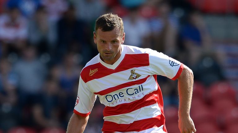 DONCASTER, ENGLAND - AUGUST 03:  Richie Wellens of Doncaster during the Sky Bet Championship match between Doncaster Rovers and Blackpool at Keepmoat Stadium on August 03, 2013 in Doncaster, England,  (Photo by Ross Kinnaird/Getty Images)