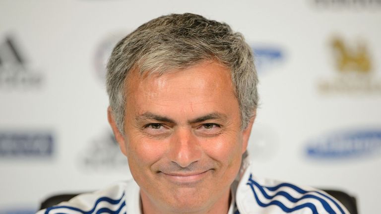 Chelsea Manager Jose Mourinho during the press conference at Chelsea FC Training Ground, Stoke D'Abernon.
