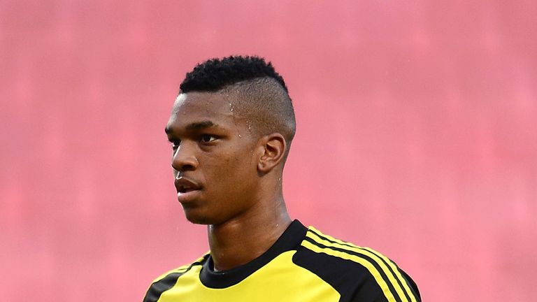 Jamal Blackman in action during a Chelsea FC training session at Rajamangala Stadium