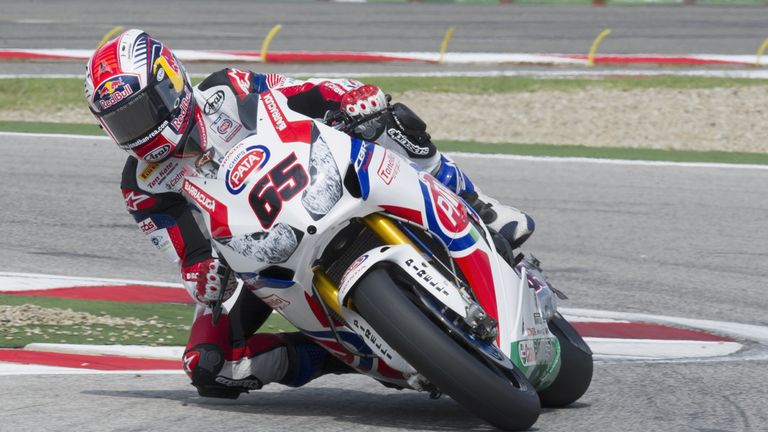 Jonathan Rea of Great Britain and Pata Honda World Superbike rounds the bend during the round seven of 2013 Supersbike FIM World Championship during the  World Superbikes - Qualifying at Enzo & Dino Ferrari Circuit on June 29, 2013 in Imola, Italy