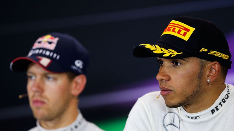 Sebastian Vettel and Lewis Hamilton