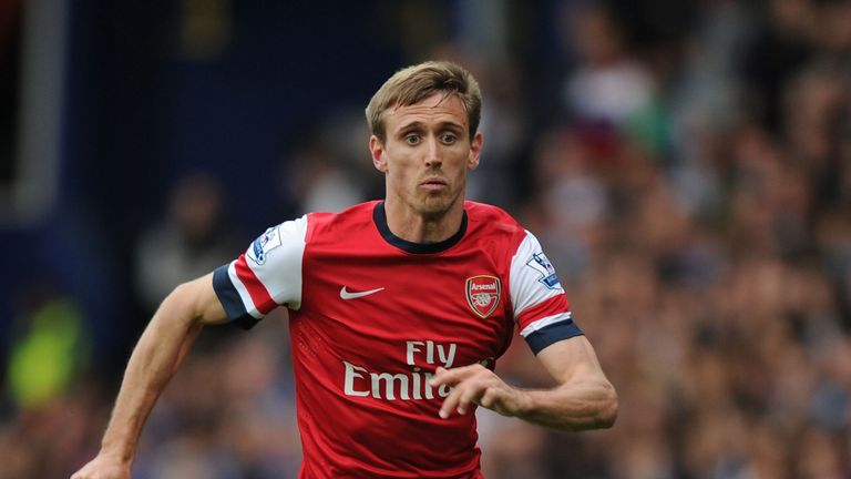 Nacho Monreal of Arsenal during the Barclays Premier League match between Queens Park Rangers and Arsenal at Loftus Road