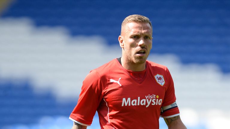 Craig Bellamy of Cardiff City in action during the Pre Season Friendly match between Cardiff City and Athletic Club de Bilbao at the Cardiff City Stadium