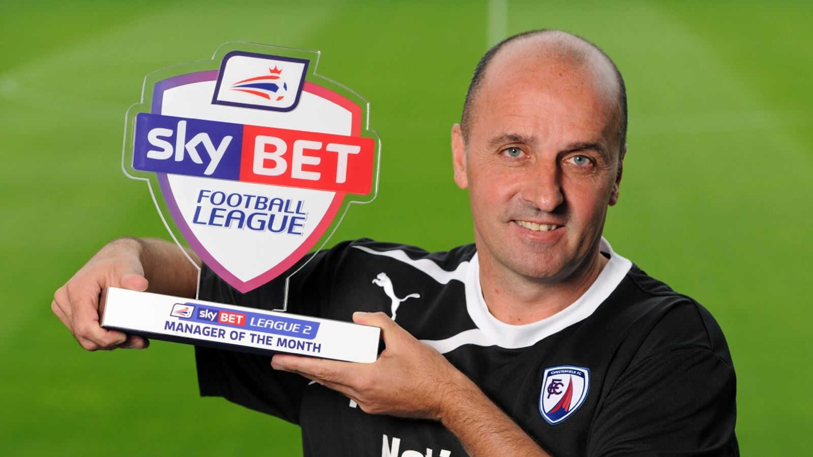 Chesterfield pair Paul Cook and Gary Roberts win August awards